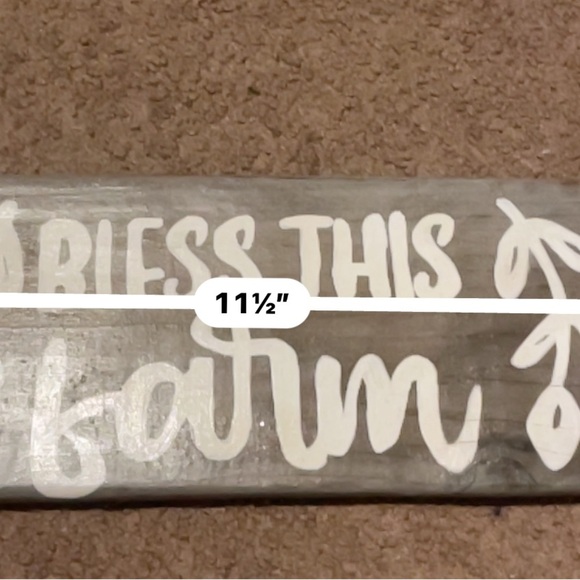 Rustic Gray and White Farmhouse Wall Sign - Picture 3 of 3